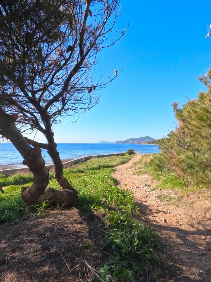 Appartement Hyeres - Costebelle Duplex Vue Mer Balcon Residence Privee Parking - Marie Caroline Экстерьер фото